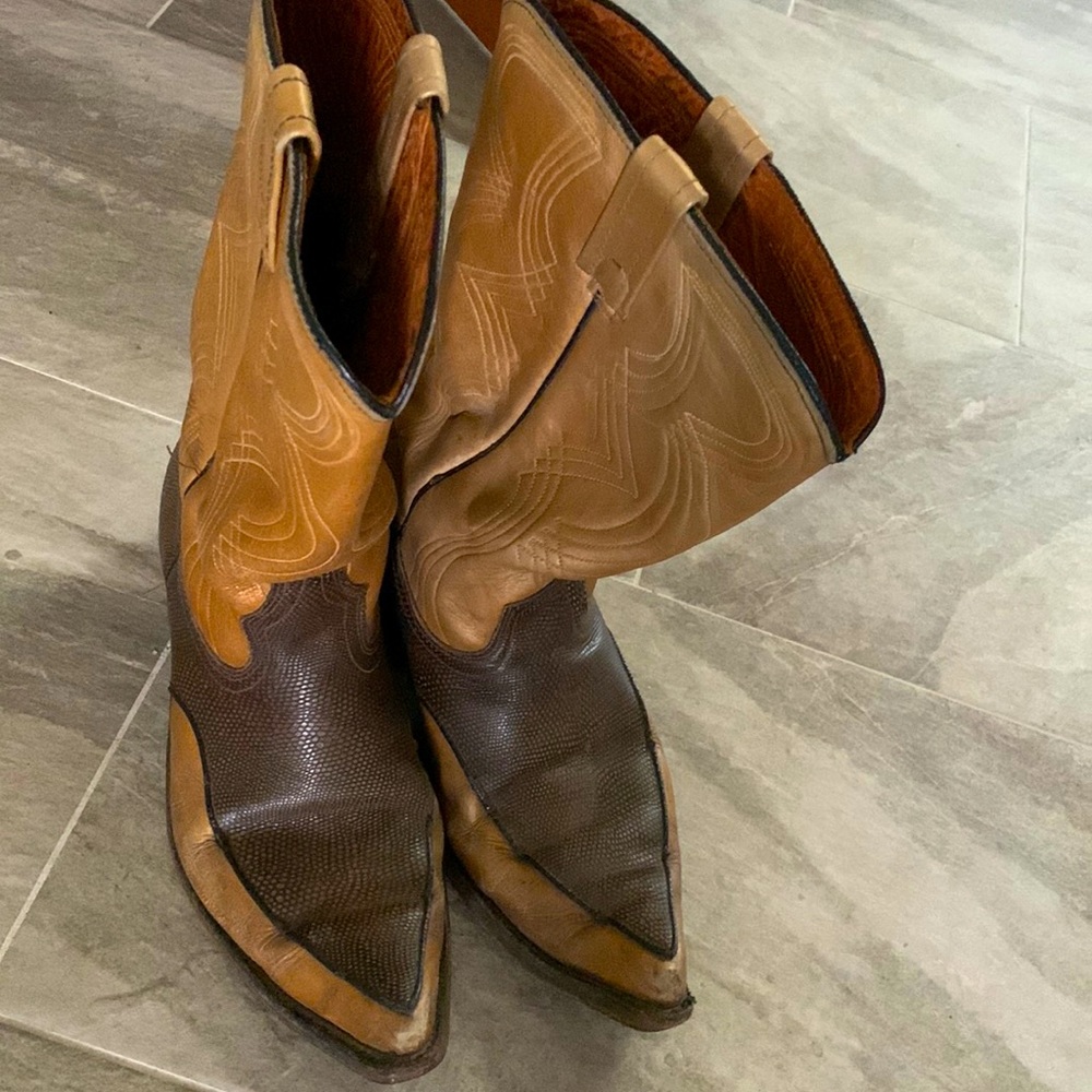 Leather Cowboy Boots in good condition